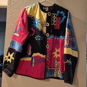 Drapers & Damon's Ladies Fashions Since 1927~Colorful Block Jacket